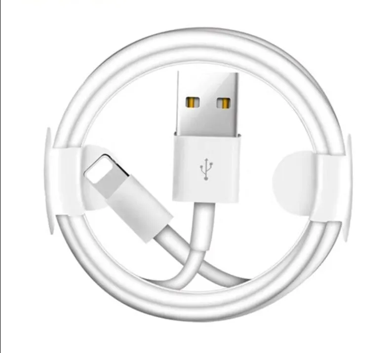 1M / 2M Original USB Lightning Cable Charger For Apple iPhone Smooth Layer Texture