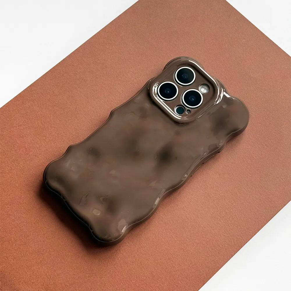 3D Bubble Phone Case - Chocolate Outdoor Adventure Color Layer
