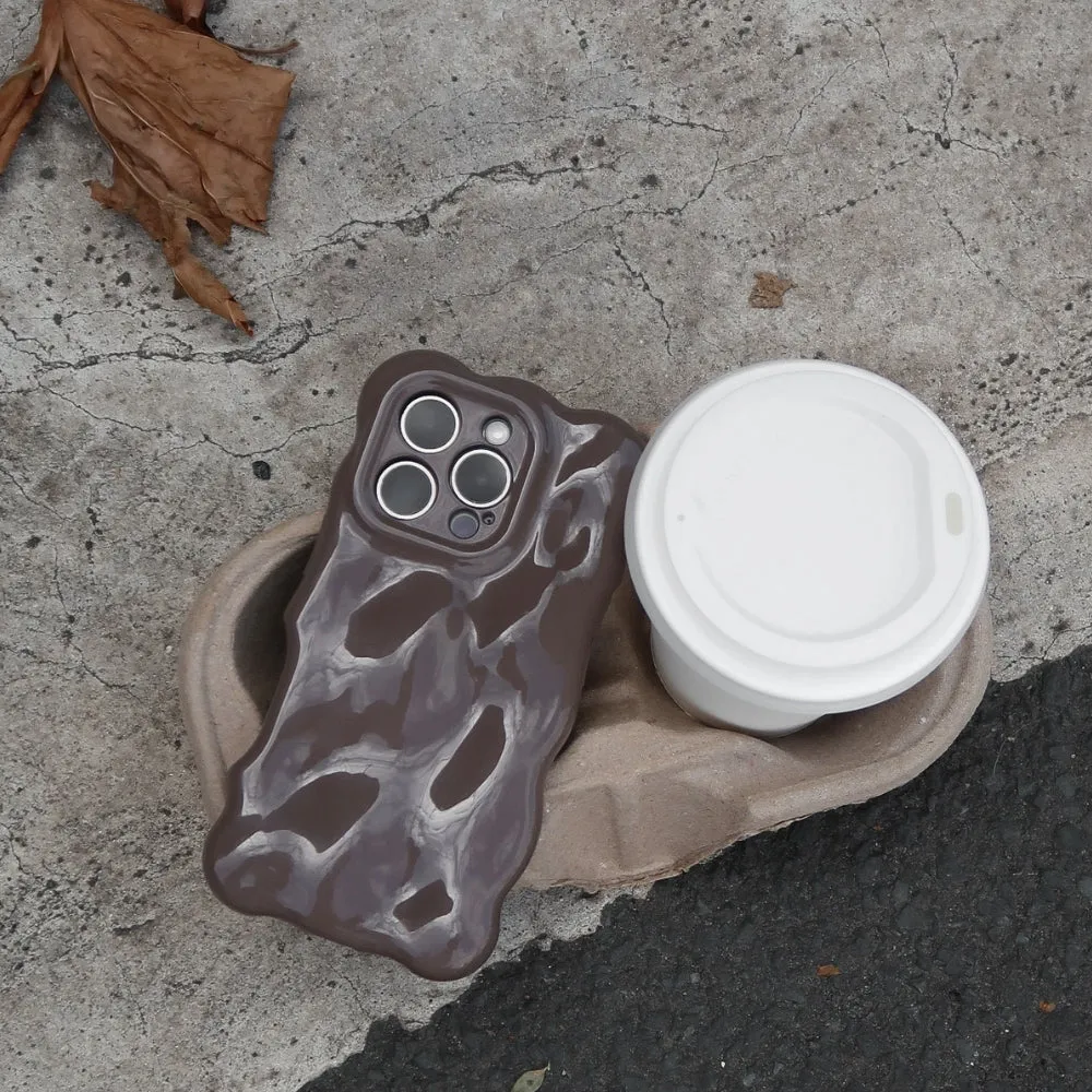 3D Bubble Phone Case - Chocolate Rugged Build Luxury Finish