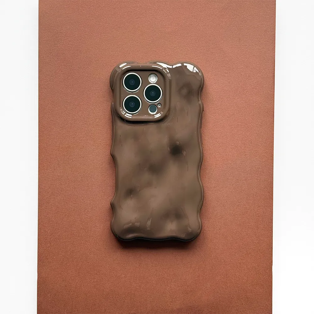 3D Bubble Phone Case - Chocolate Matte Touch