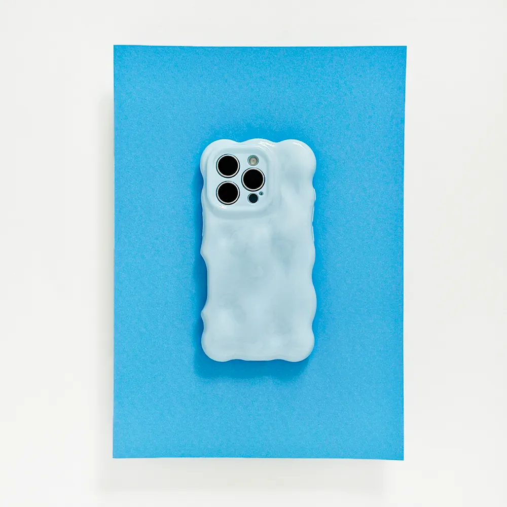 Slim Comfort 3D Bubble Phone Case - Ice Blue