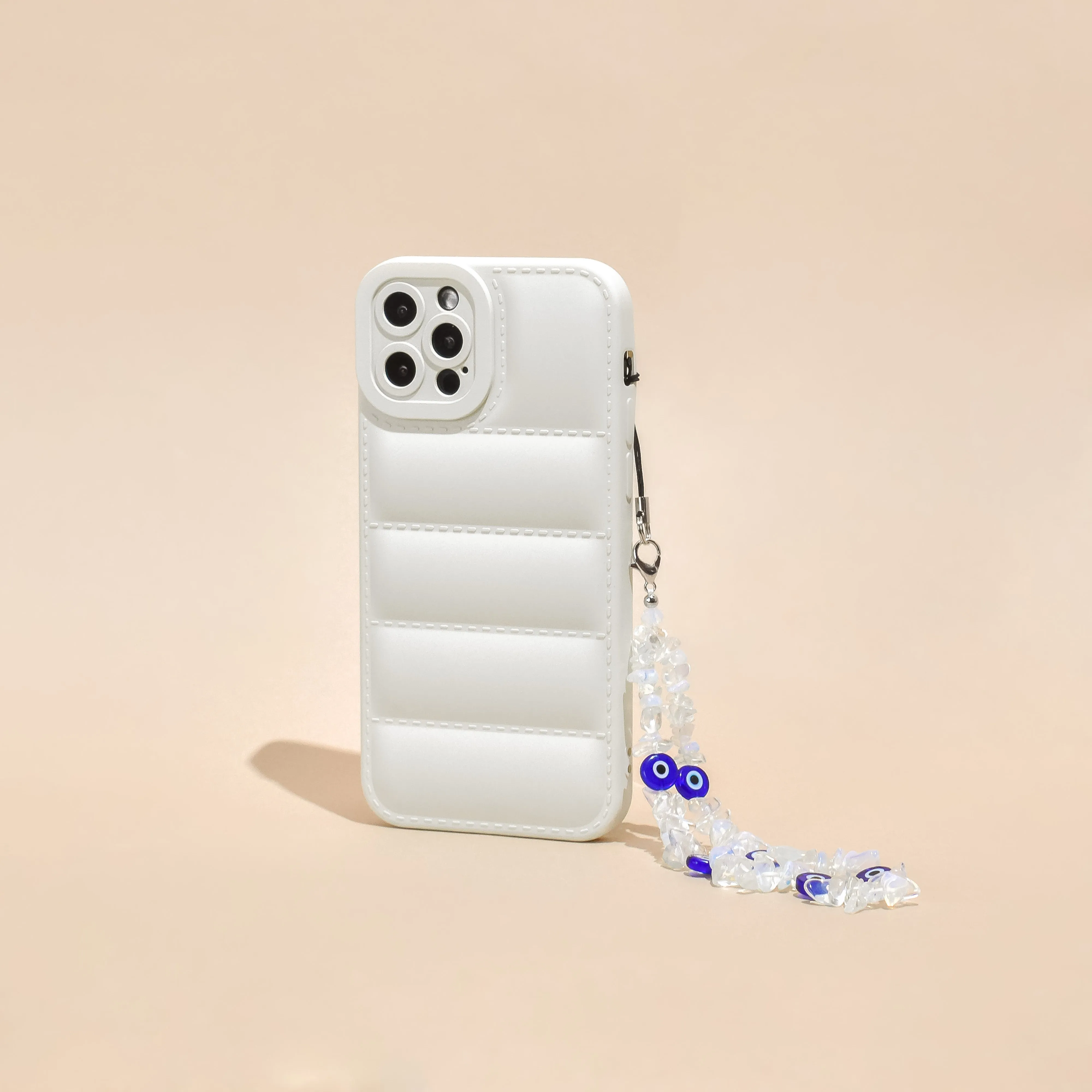 Mobile Strap Hiker Friendly Beaded Phone Strap - Crystal Evil Eye