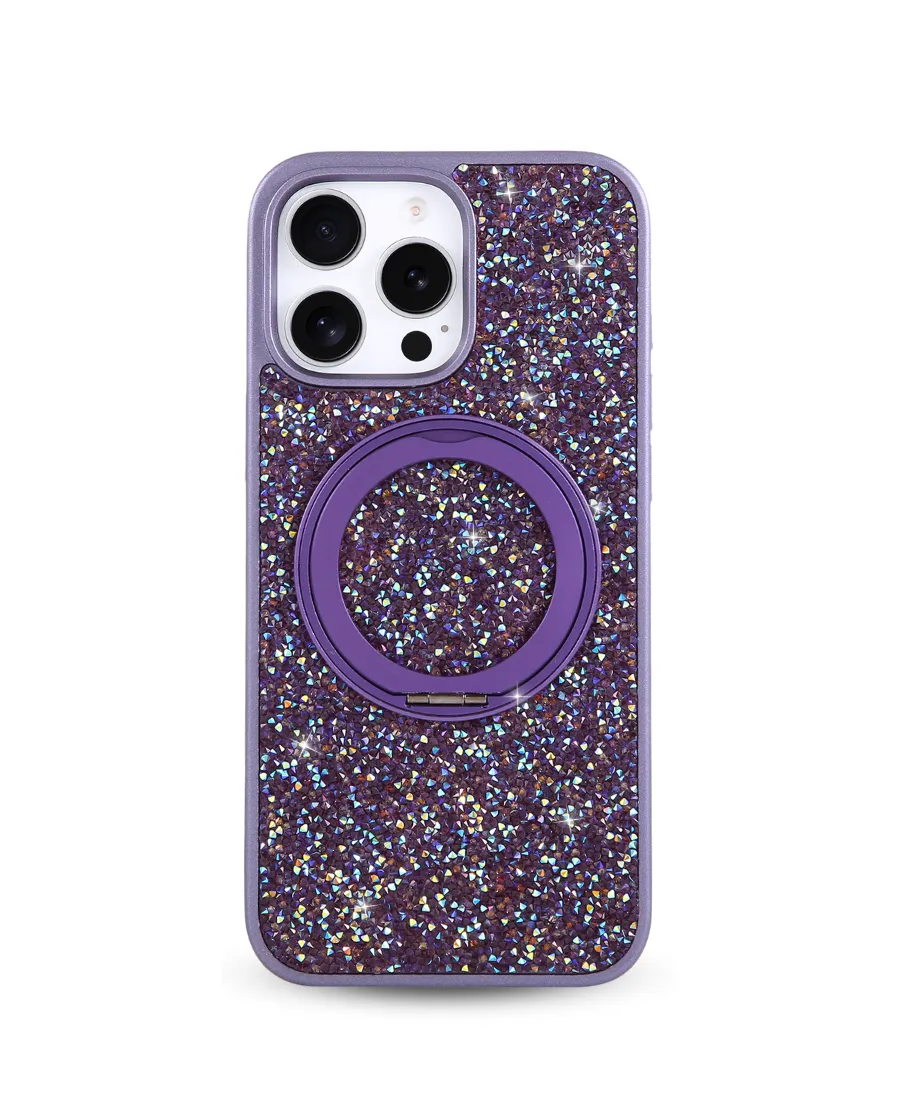 Amethyst Gem MagSafe Phone Case Rugged Finish Durable Surface