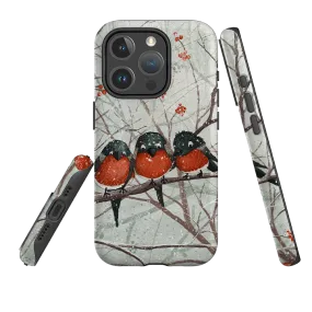iPhone MagSafe Tough Case -  Frosted Branches By Maja Lindberg Gloss Finish Texture Slim Fitment