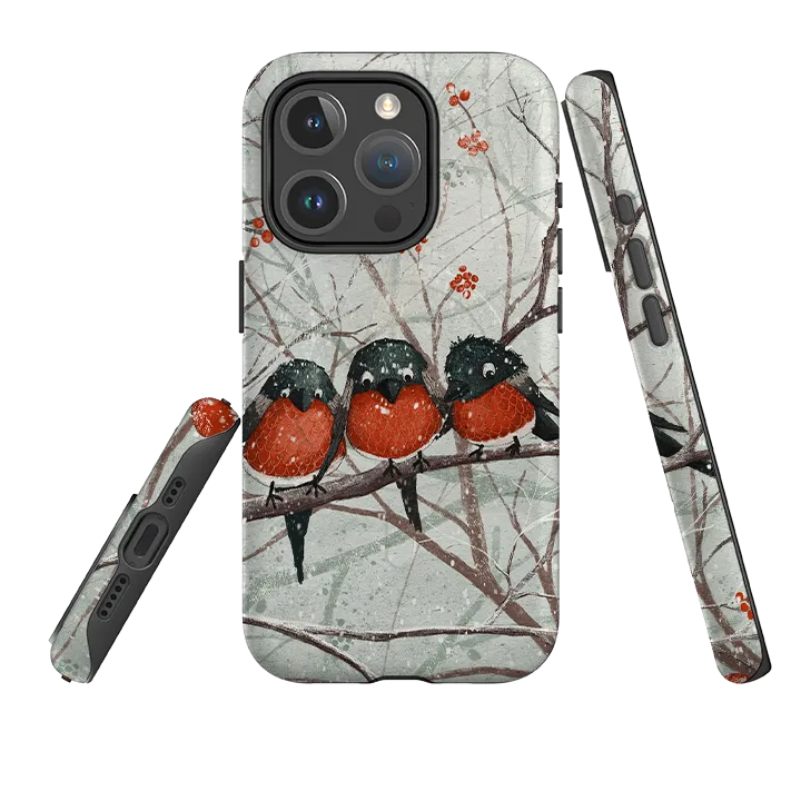 iPhone MagSafe Tough Case -  Frosted Branches By Maja Lindberg Premium Edge Design Soft Shield