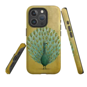 iPhone MagSafe Tough Case - Peacock By Maja Lindberg Soft Edge Look Matte Pattern Layer