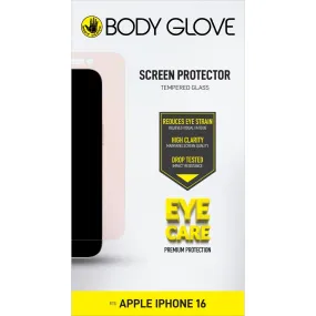 Body Glove Eye Care Tempered Glass Screen Protector - Apple iPhone 16 / iPhone 15 - Clear (BGSGETG-IP16) Phone Shield Glass Film