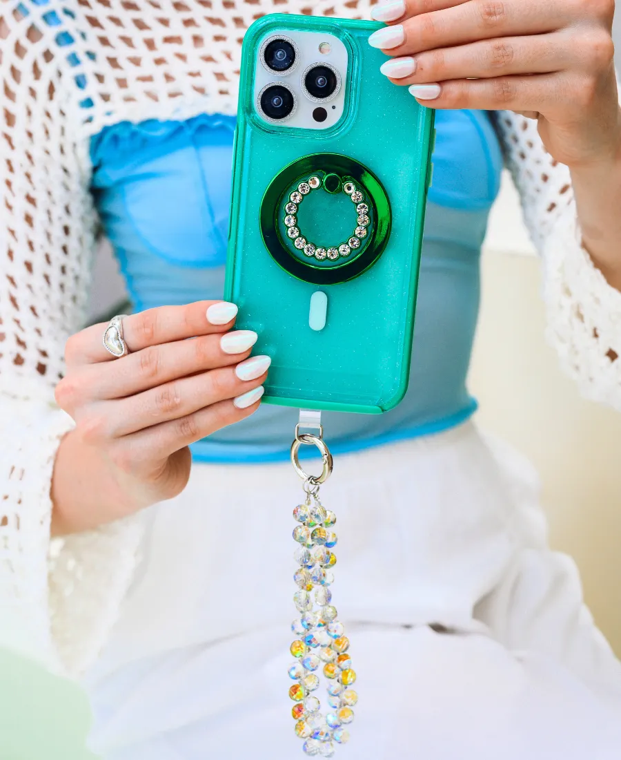 Soft Edge Aqua Neon MagSafe Phone Case