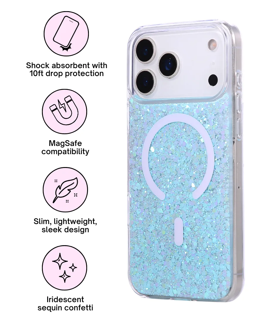 Modern Form Matte Layer Aquamarine Disco MagSafe Phone Case