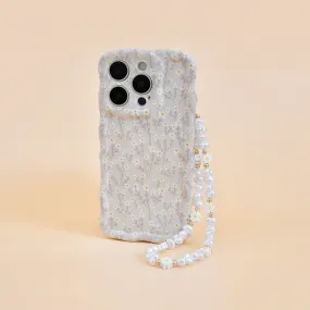 jogger Beaded Phone Strap - Daisy Pearl