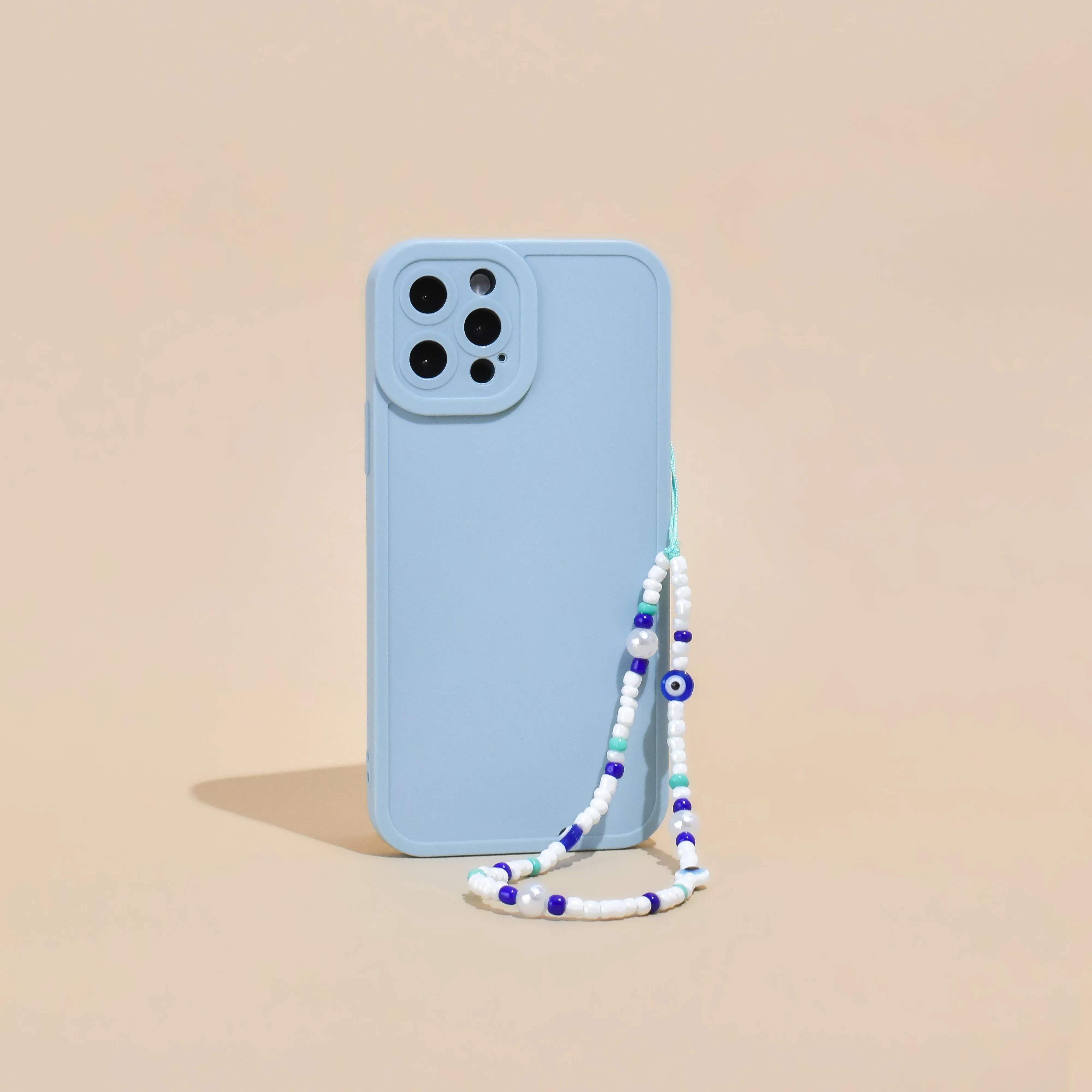 Beaded Phone Strap - Evil Eye nylon