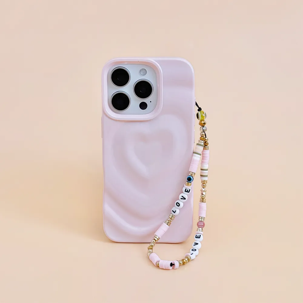 Customizable Gear Beaded Phone Strap - Feel the Love