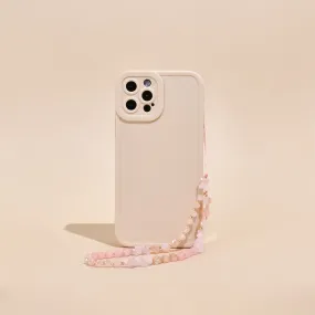 Beaded Phone Strap - Pink & Gold Adventure Lanyard Daily Use