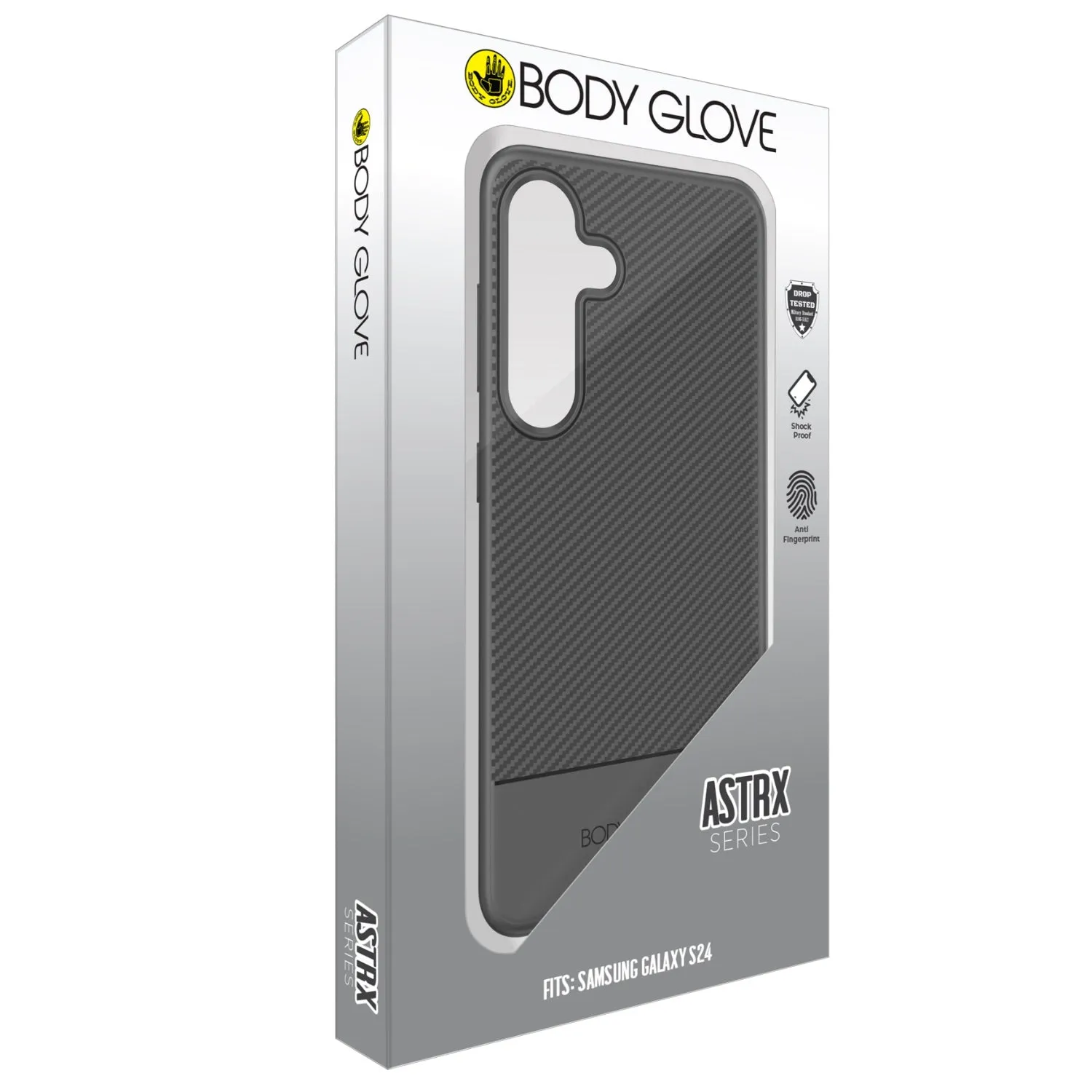 Premium Detail High-End Detail Body Glove Astrx Case - Samsung Galaxy S24 - Black