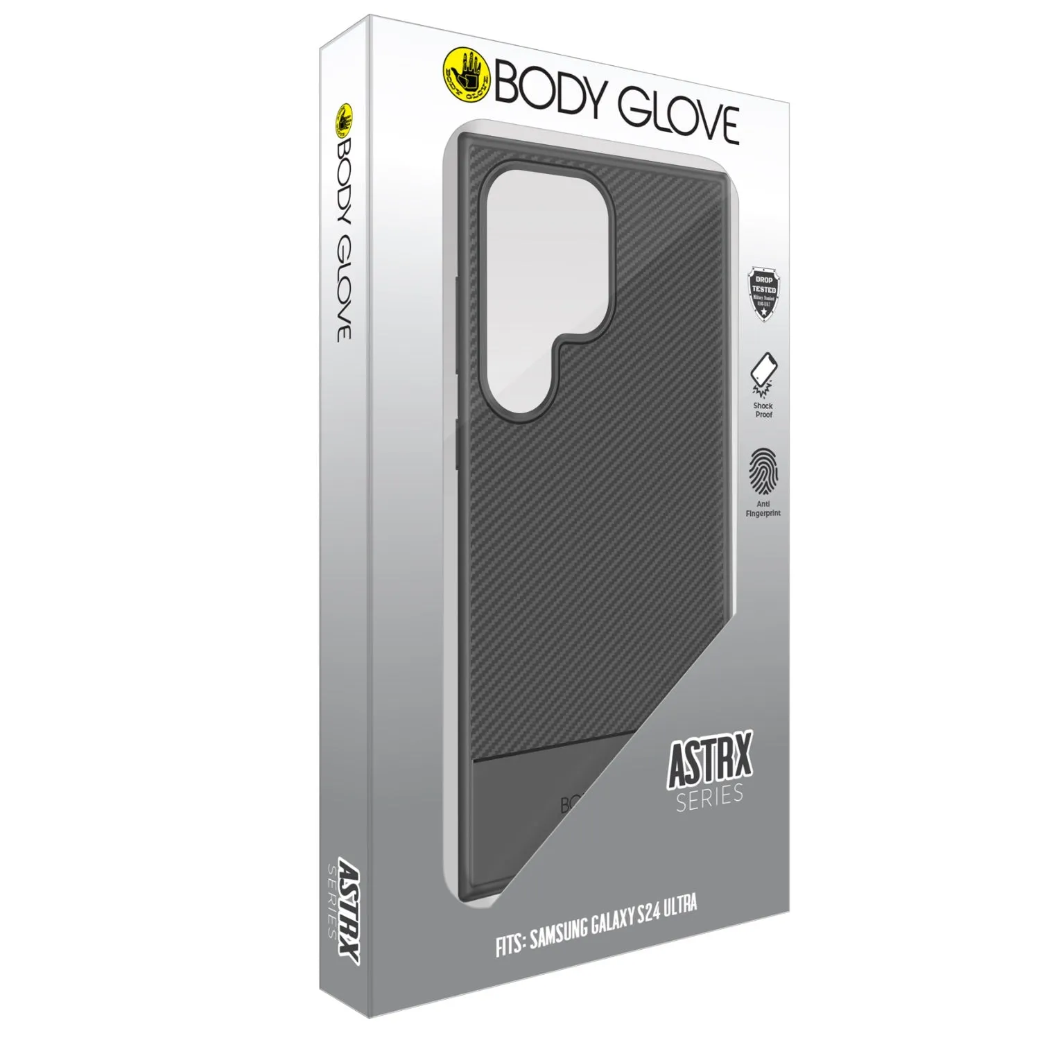 Body Glove Astrx Case - Samsung Galaxy S24 Ultra - Black Comfort Build Trendy Accessory