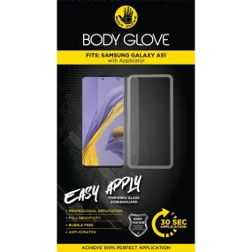 Body Glove Easy Apply Tempered Glass Screen Protector - Samsung Galaxy A51 Home Screen daily use screen cover