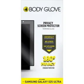 family device protection Body Glove Privacy Tempered Glass Screen Protector - Samsung Galaxy S25 Ultra - Black Border (BGSGPTG-GXS25U)