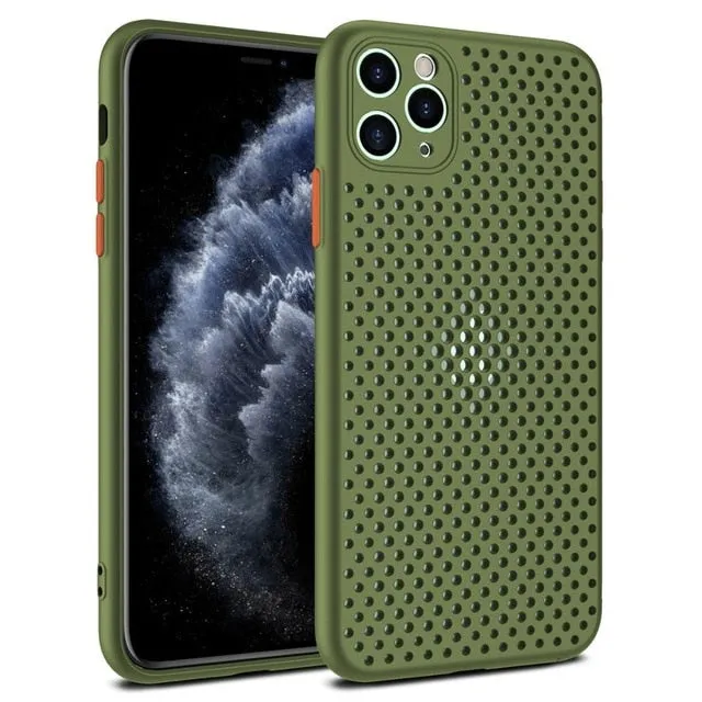 Breathable Cooling Phone Case For iPhone Trendy Design