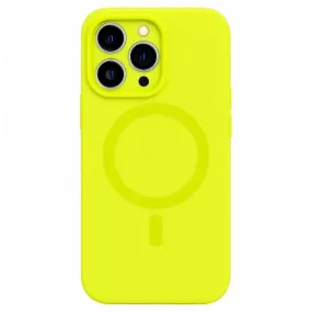 Comfort Shape Bright Neon Silicone MagSafe iPhone Case ?C Vibrant Colours, Slim and Protective