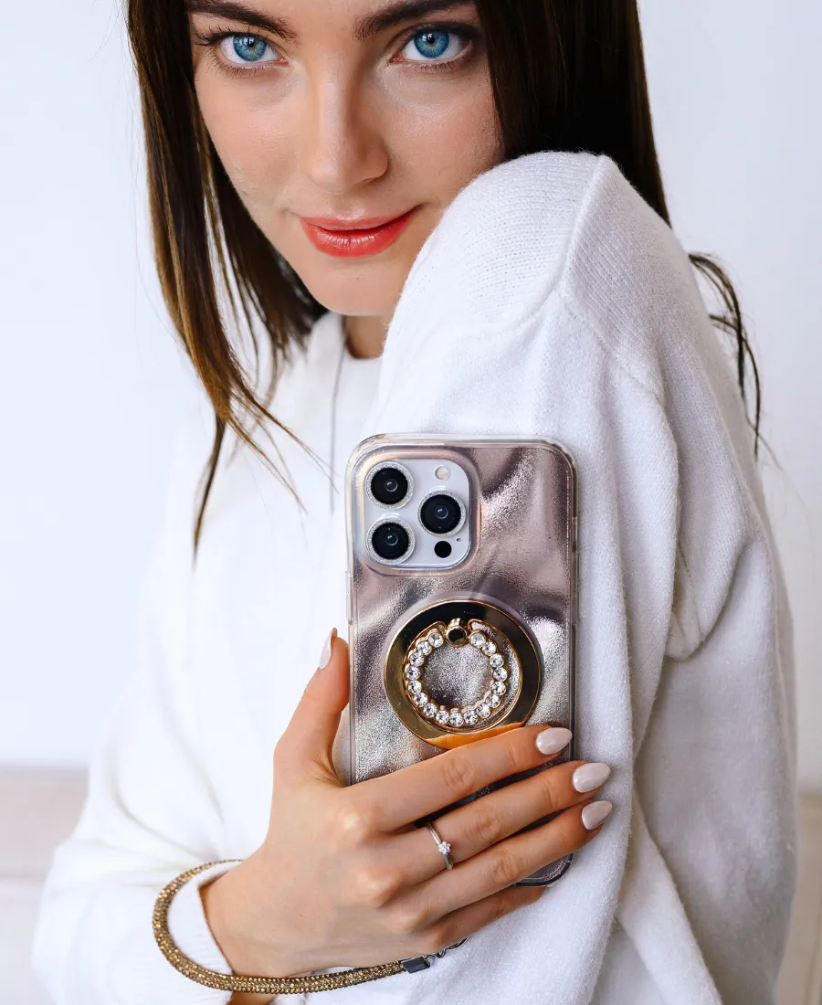 Smooth Feel Surface Bronze Cosmic MagSafe Phone Case