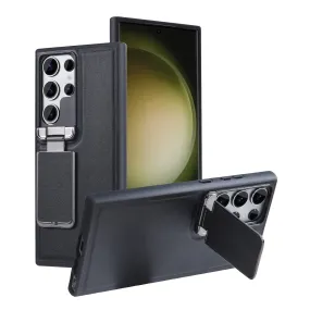 Durable Grip Business Leather Stand Holder Kickstand Camera Lens Flip Case For Samsung Galaxy S24 S23