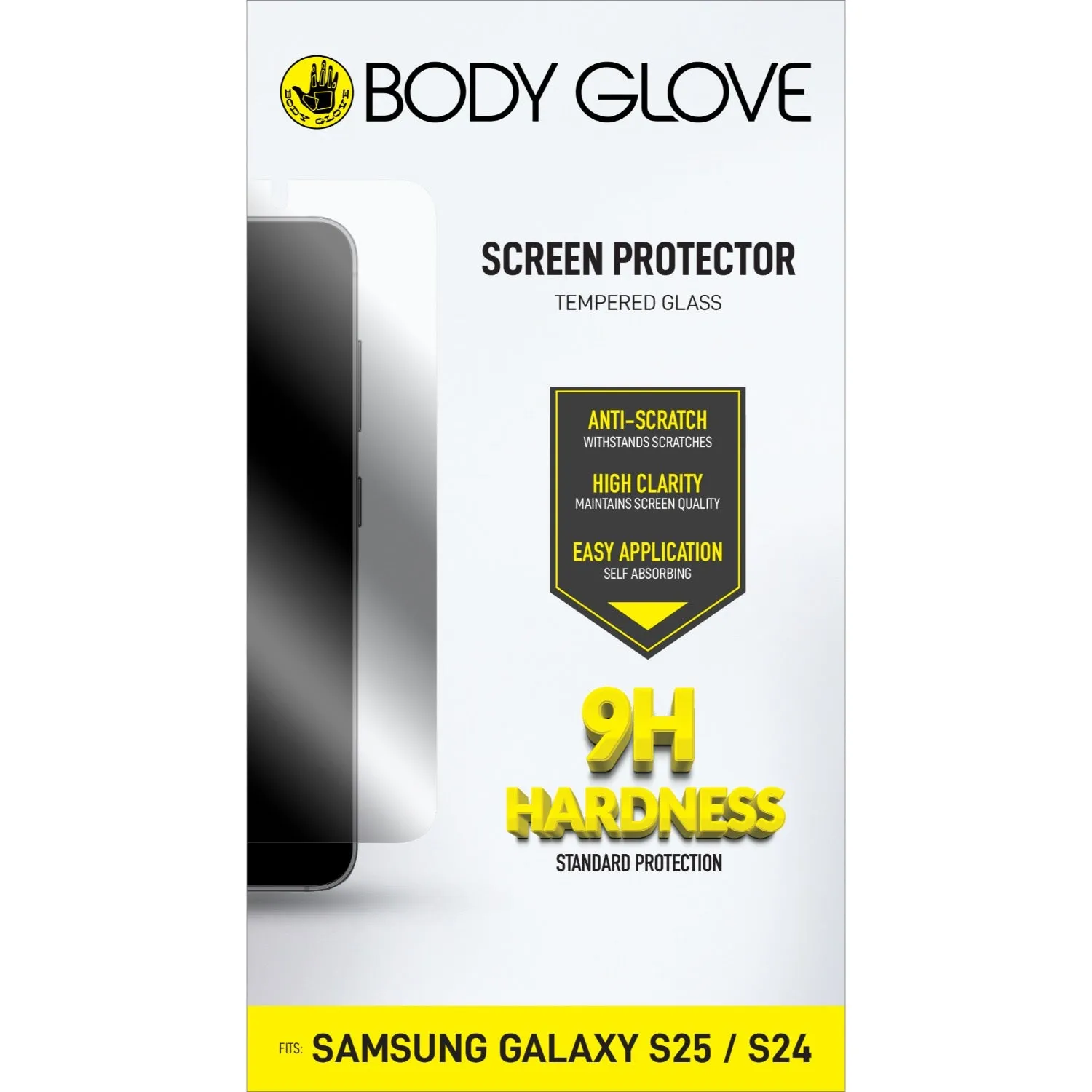 Screen Armor Elite Plus Body Glove Tempered Glass Screen Protector - Samsung Galaxy S25 - Clear (BGSGFGTG-GXS25)