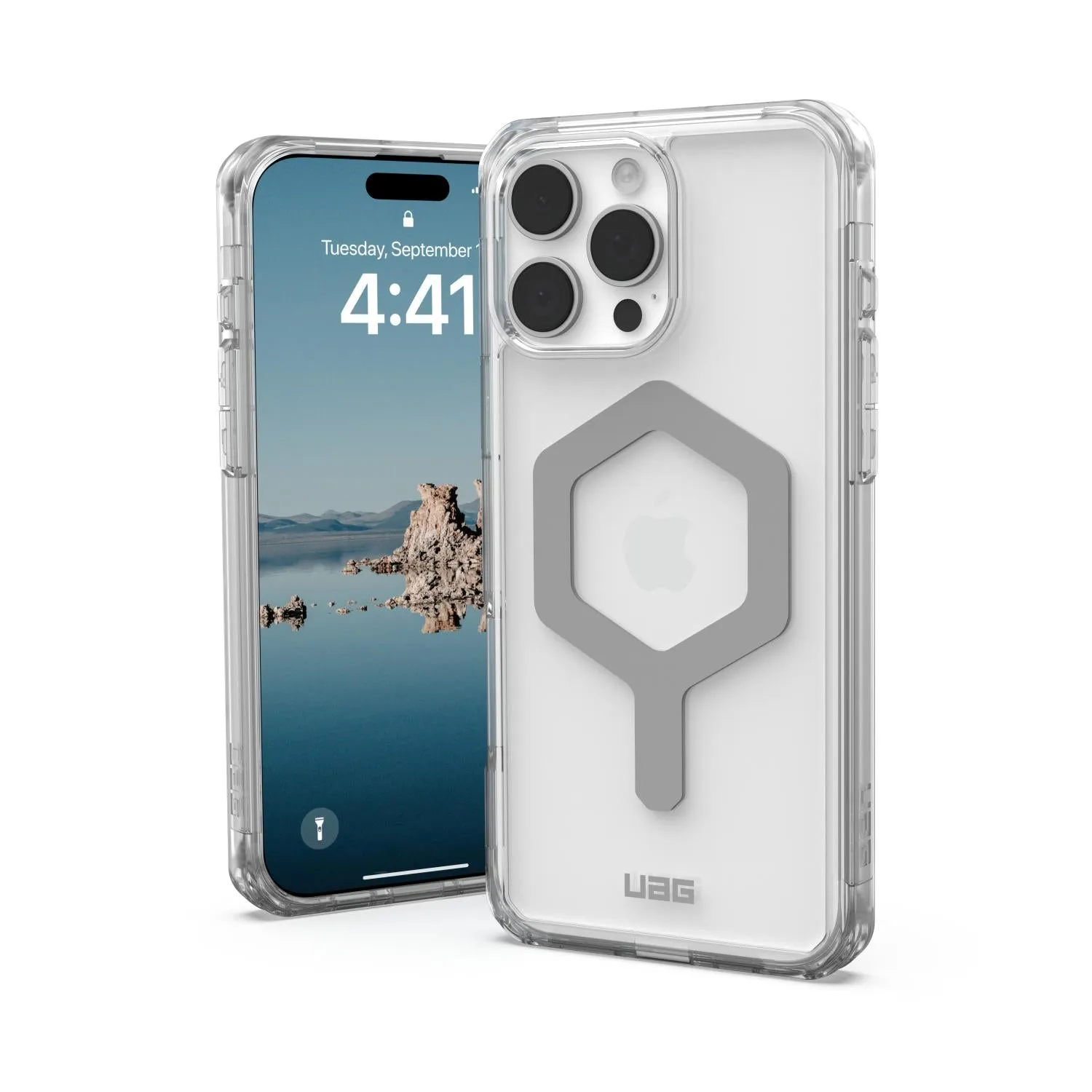 UAG Plyo Magsafe Case - Apple iPhone 16 Pro Max - Ice & Silver (UAG-I16PM-MPLYS) Classic Finish