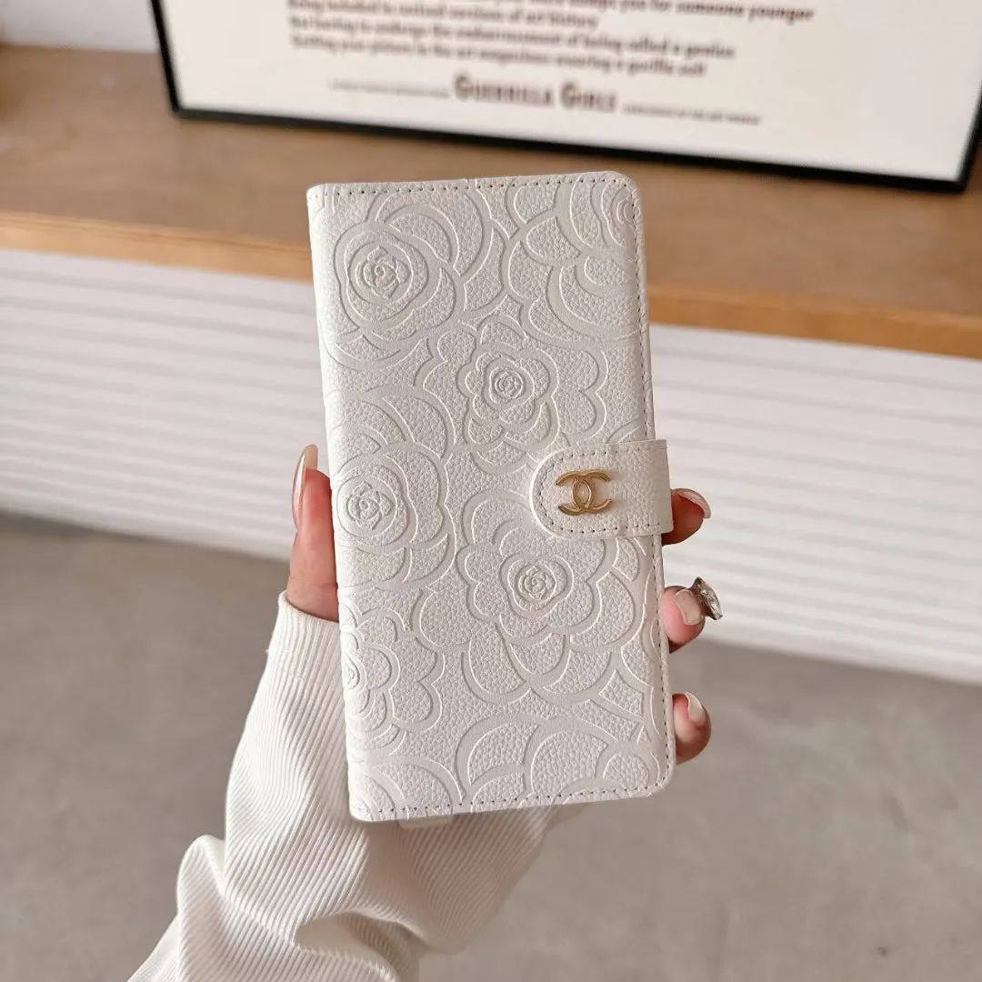 Chanel Genuine Leather Wallet Leather Crossbody Bag Apple iPhone Case Hybrid Material