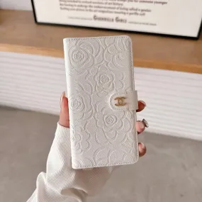 Chanel Genuine Leather Wallet Leather Crossbody Bag Apple iPhone Case Hybrid Material