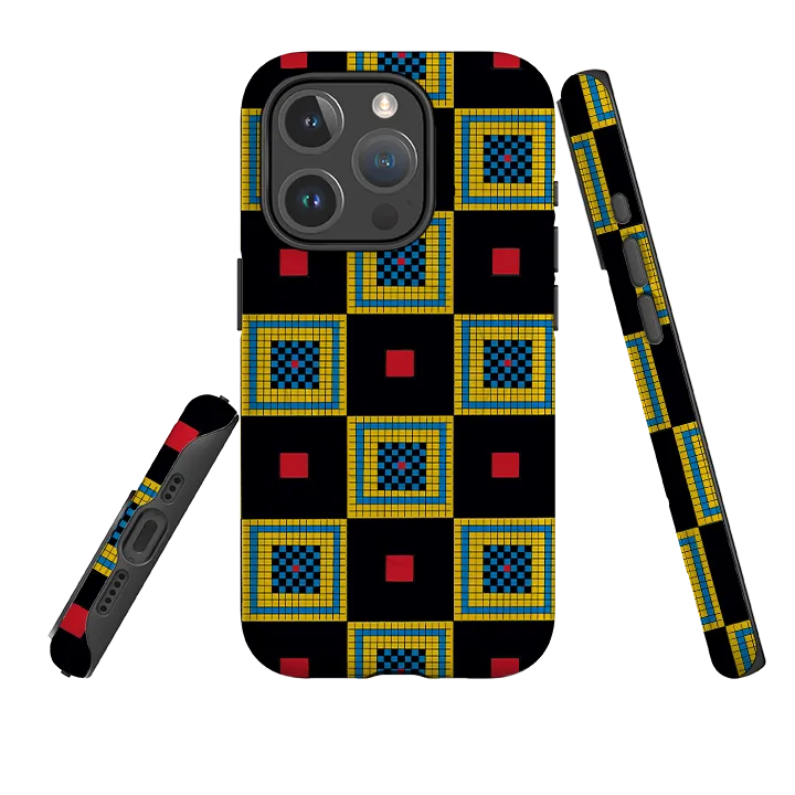 iPhone MagSafe Tough Case - Chequers By Cressida Bell Scratch Block Comfort Use