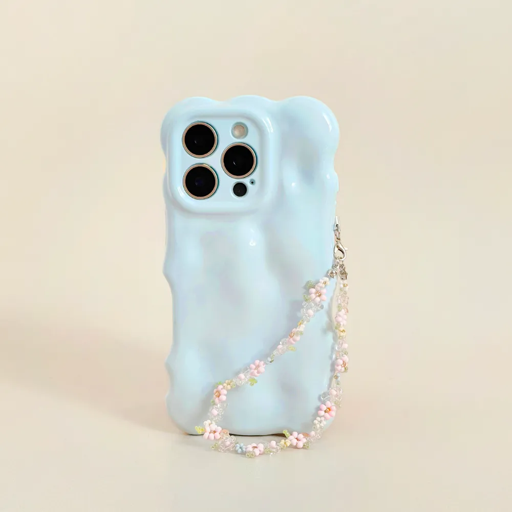 Minimalist Strap Quick Release Loop Beaded Phone Strap - Petal Pop