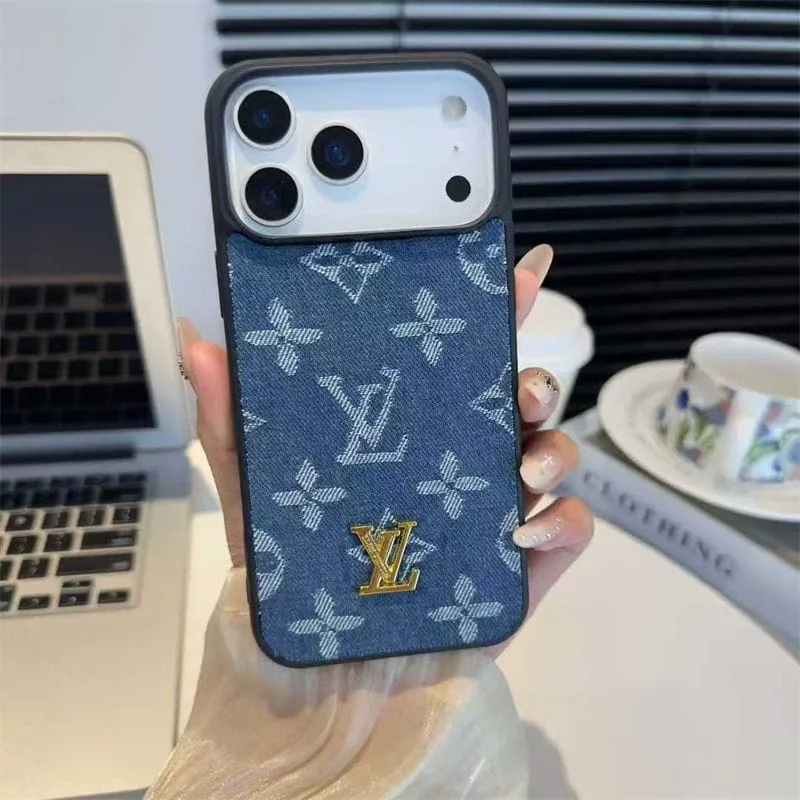 Lv Phone Case For iPhone 17 / 16 / 15 / 14 3D Effect