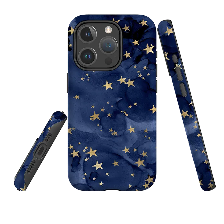 iPhone MagSafe Tough Case -  Stormy Stars Wireless Compatible Smooth Design