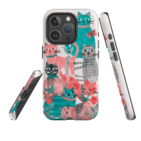 iPhone MagSafe Tough Case - Cat Party II By Tracey English Daily Style