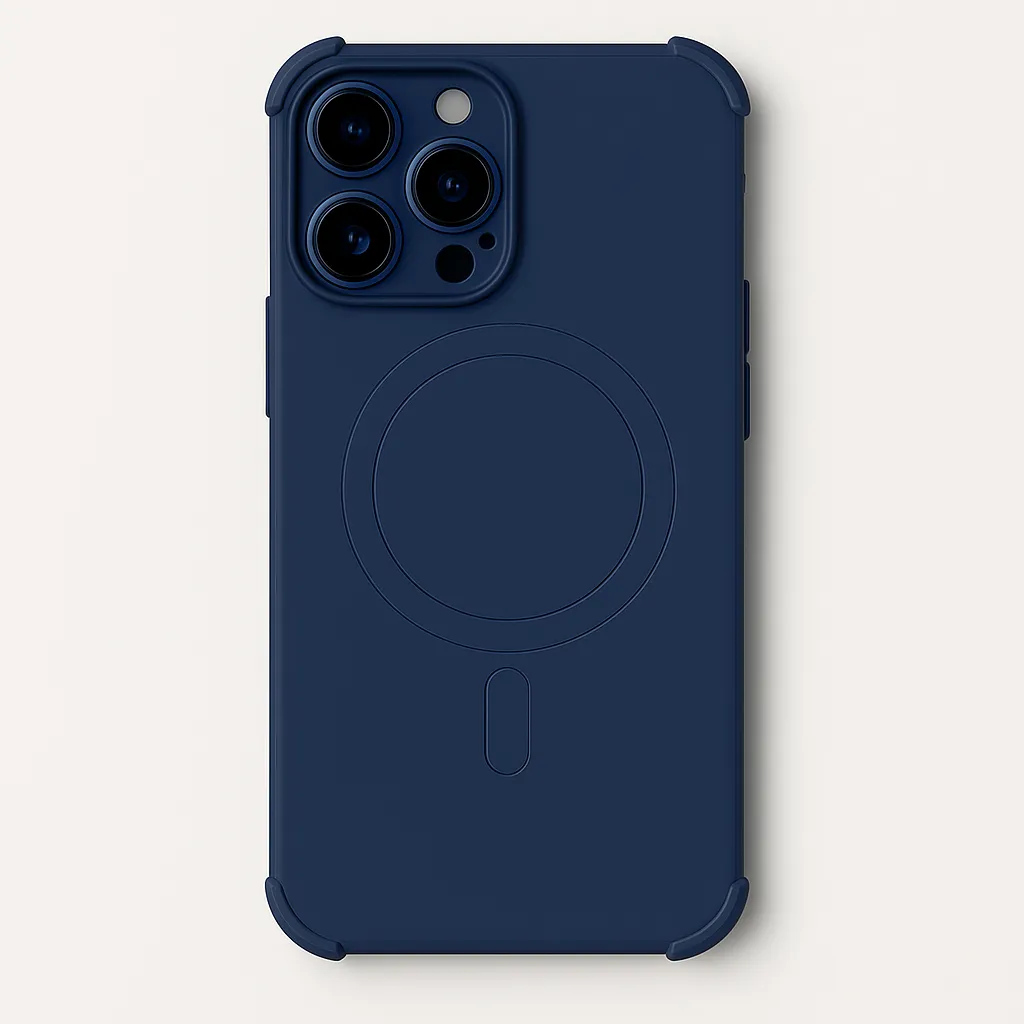 Silicone iPhone Case with Full Lens & Corner Protection, MagSafe Compatible Hybrid Pattern Vivid Finish