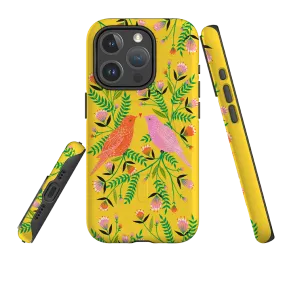 iPhone MagSafe Tough Case -  Love Birds By Lee Foster Wilson Non slip grip Elegant Finish