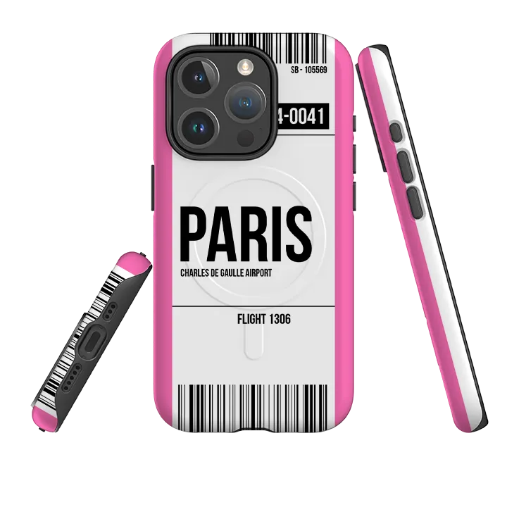 iPhone MagSafe Tough Case -  Paris Pink Premium Style Durable Texture Build