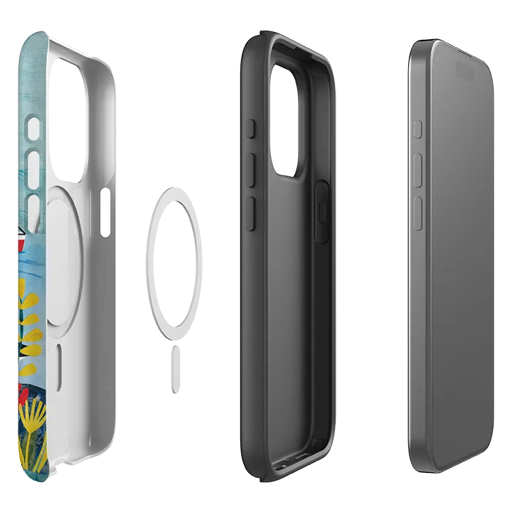 iPhone MagSafe Tough Case - Puffins By Tracey English Matte Surface Protective Design Layer