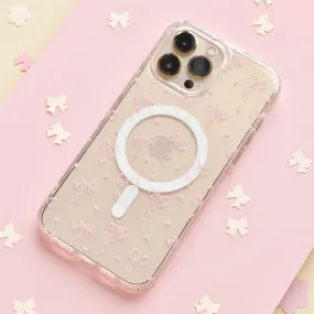 daily protection Hybrid Grip Clear MagSafe? Phone Case - Dainty Bows