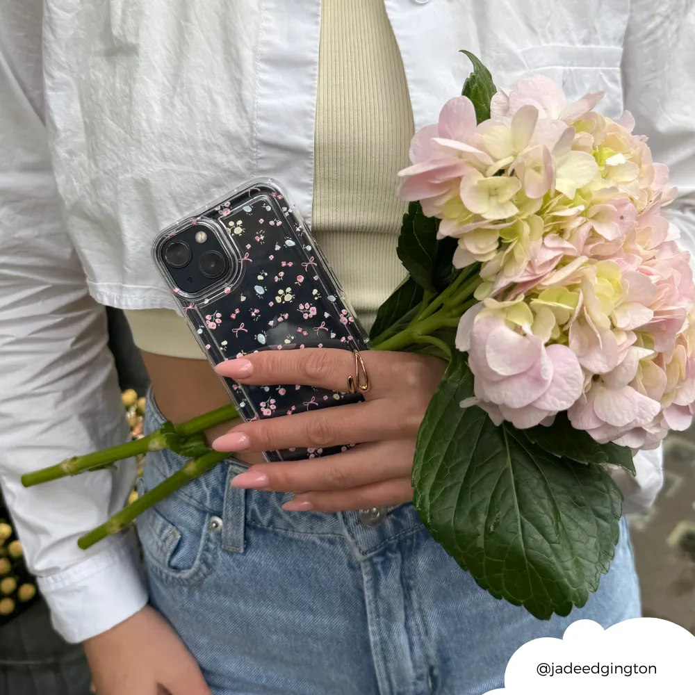 Premium Surface Clear Phone Case - Bows in Bloom