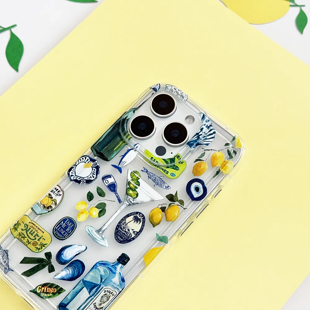 Hybrid Form Futuristic style Clear Phone Case - Martini Coast