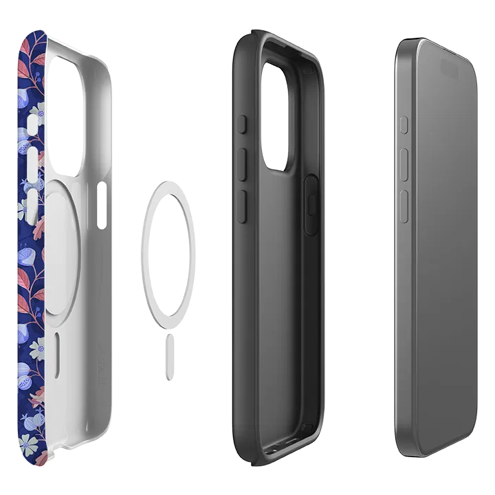 iPhone MagSafe Tough Case - Hare Pattern By Bex Parkin Sleek Appearance Hard Plastic