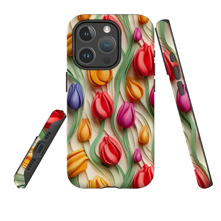 iPhone MagSafe Tough Case - Leiden Tulips Comfort Edge Layer