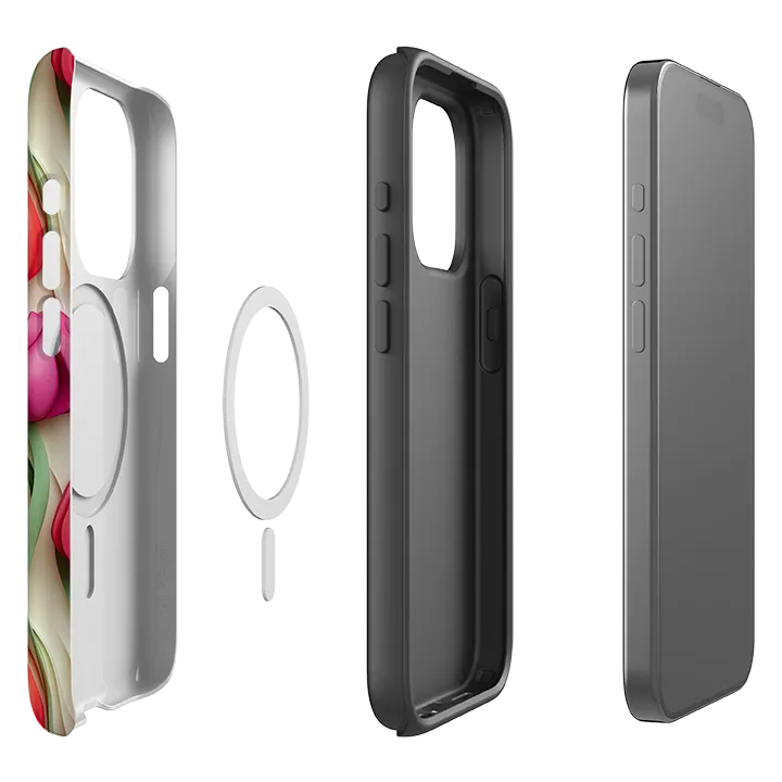 iPhone MagSafe Tough Case - Leiden Tulips Hybrid Build Texture Stylish Detail
