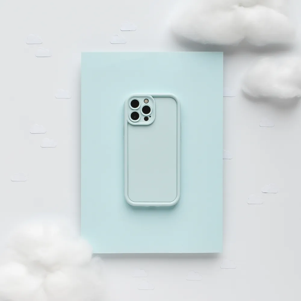 Comfort Texture Cloud Soft NAKD Phone Case - Powder Blue