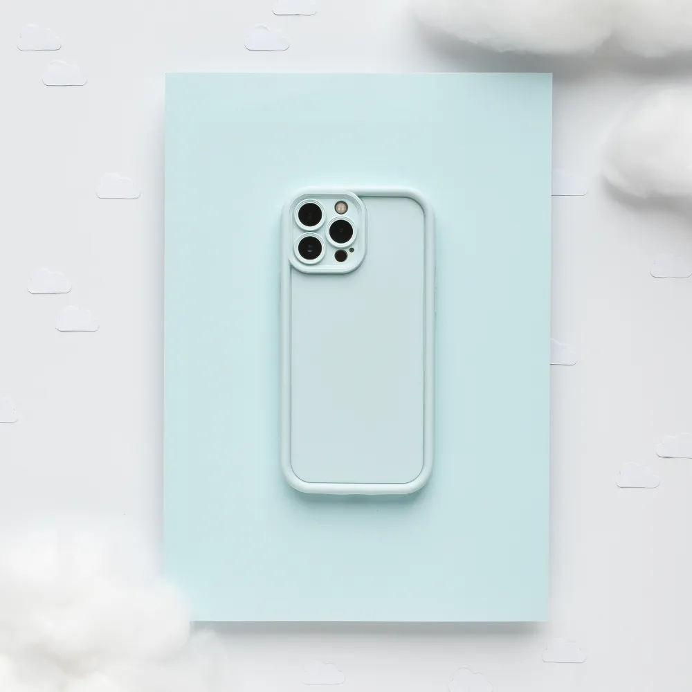 Flexible Feel Flexible Pattern Texture Cloud Soft NAKD Phone Case - Powder Blue