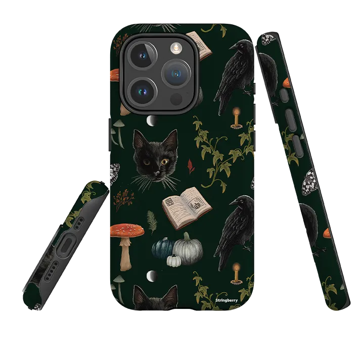 iPhone MagSafe Tough Case -  Halloween Pattern I By Anna Stead Marble Texture