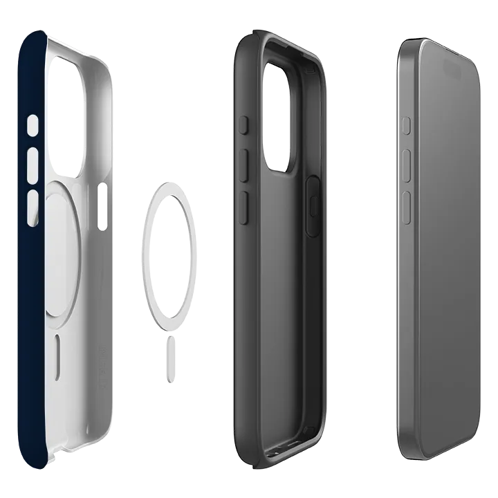 iPhone MagSafe Tough Case -  Porto Blue Luxury Build Elegant Layer Texture