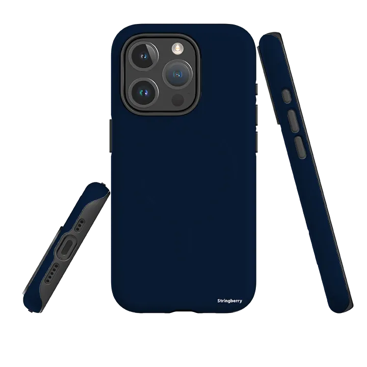 Color Accent Scratch Proof iPhone MagSafe Tough Case -  Porto Blue