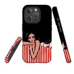 iPhone MagSafe Tough Case -  Red Stripe Sofa By Paul Thurlby Soft edges